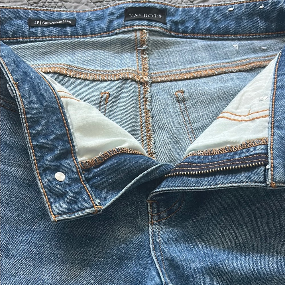 Talbots Women's Blue Ankle Jeans